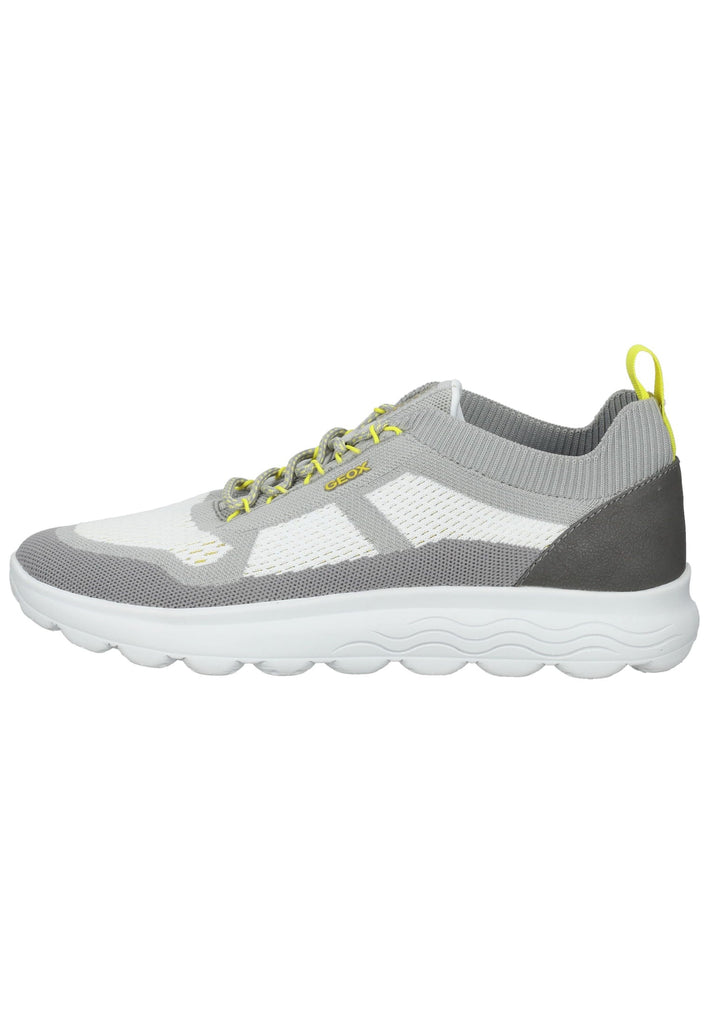 Sneaker Geox Sneaker Lederimitat/Textil Grau/Weiß