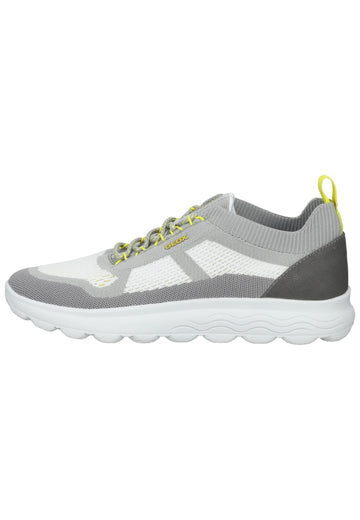Sneaker Geox Sneaker Lederimitat/Textil Grau/Weiß