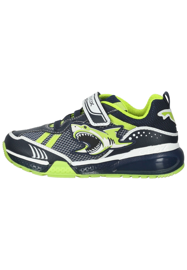 Sneaker Geox Sneaker Lederimitat/Textil Navy/Lime
