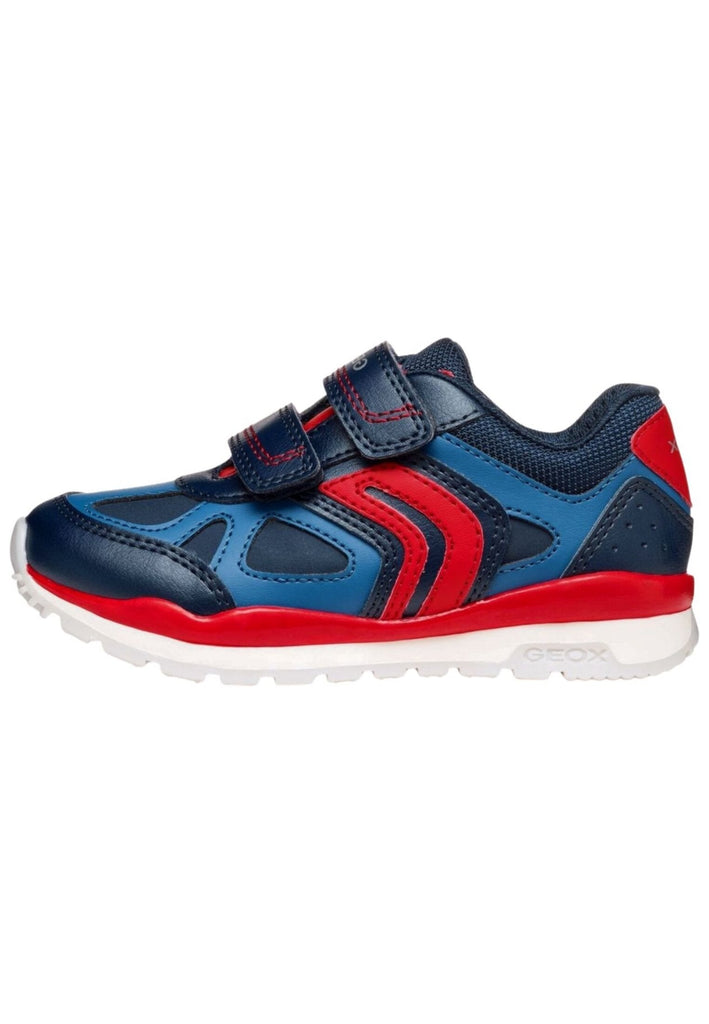 Sneaker Geox Sneaker Lederimitat/Textil Navy/Rot