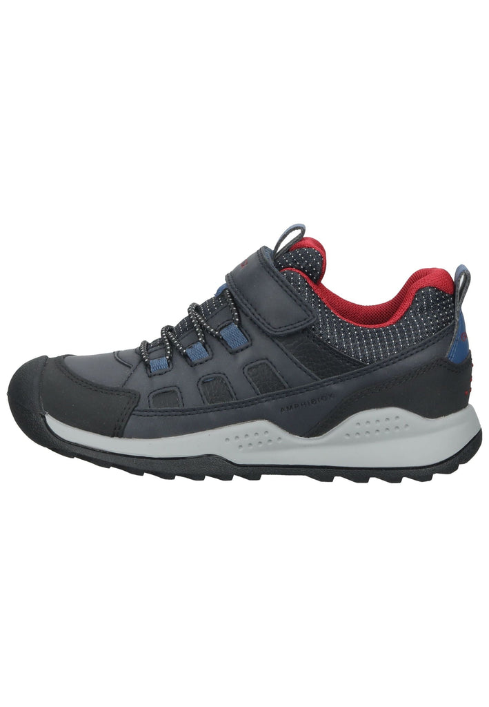 Sneaker Geox Sneaker Lederimitat/Textil Navy/Rot