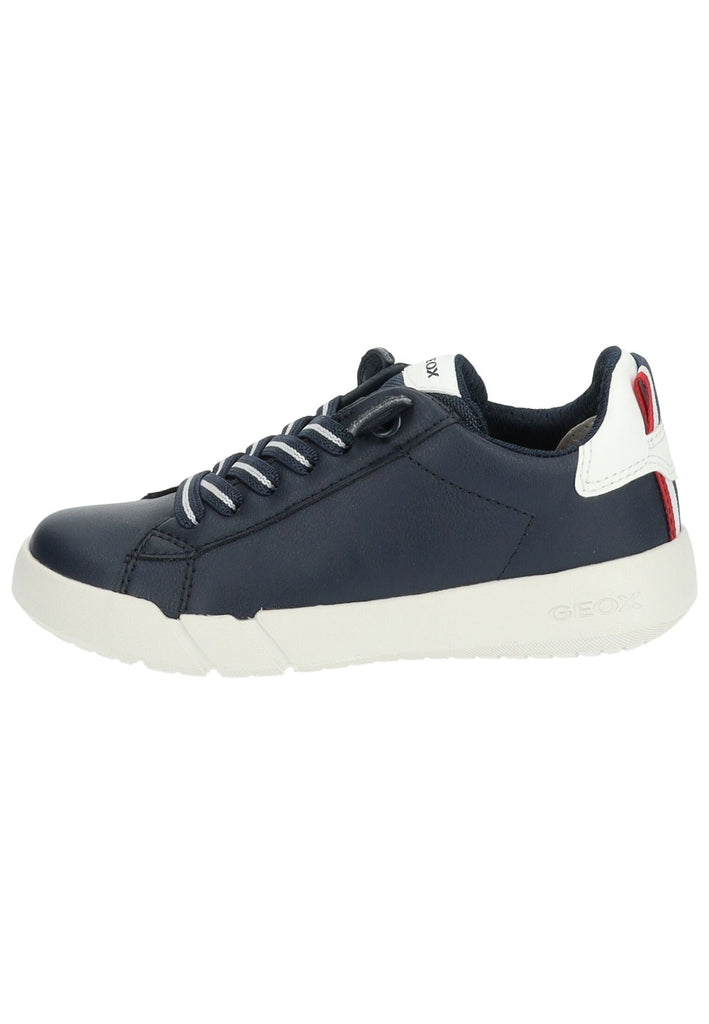 Sneaker Geox Sneaker Lederimitat/Textil Navy/Weiß