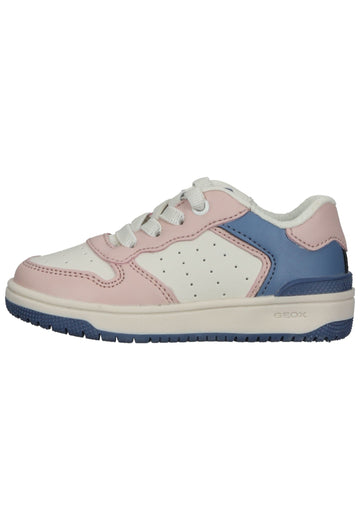 Sneaker Geox Sneaker Lederimitat/Textil Rosa/Hellblau