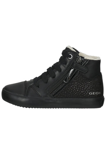 Sneaker Geox Sneaker Lederimitat/Textil Schwarz Warmfutter