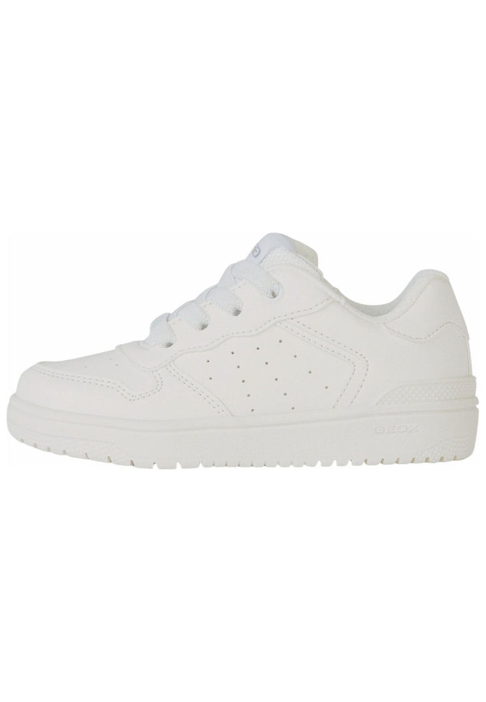 Sneaker Geox Sneaker Lederimitat/Textil Weiß