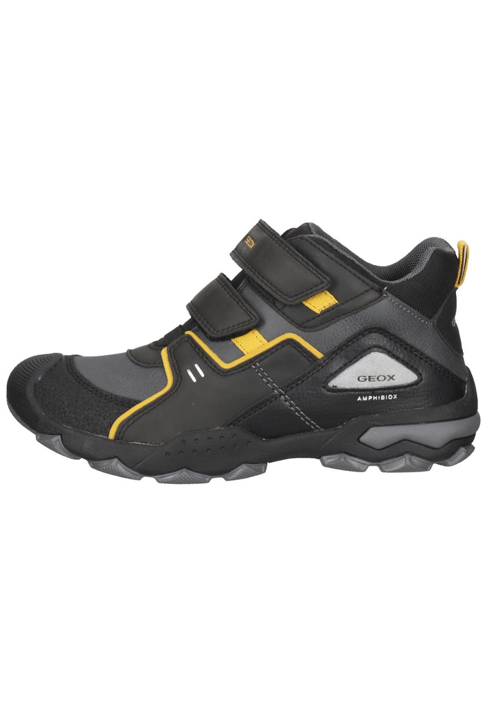 Sneaker Geox Sneaker Synthetik/Textil Schwarz/Gelb