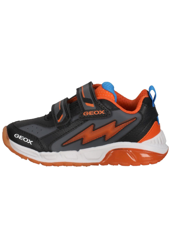 Sneaker Geox Sneaker Synthetik/Textil Schwarz/Orange