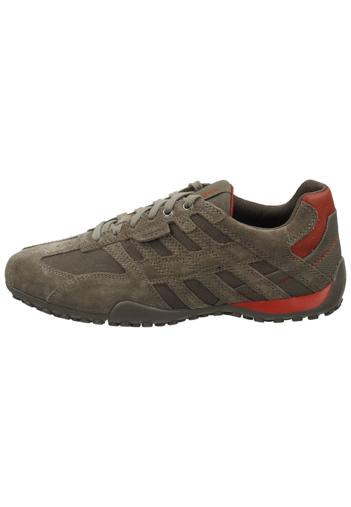 Sneaker Geox Sneaker Veloursleder/Textil Grau/Orange