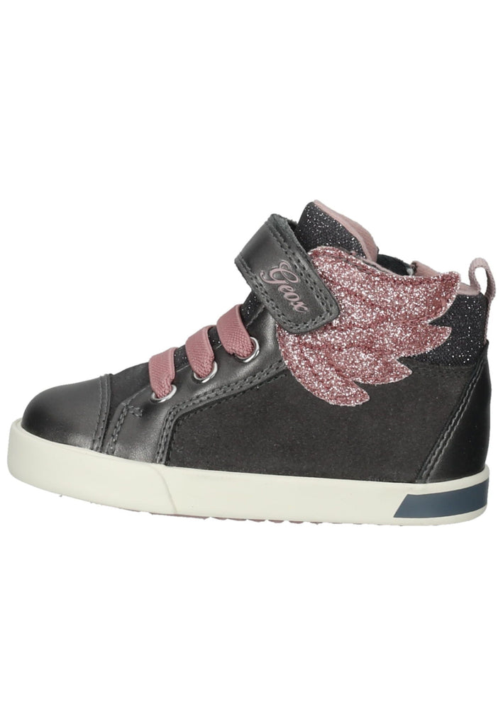 Sneaker Geox Sneaker Veloursleder/Textil Grau/Rosa