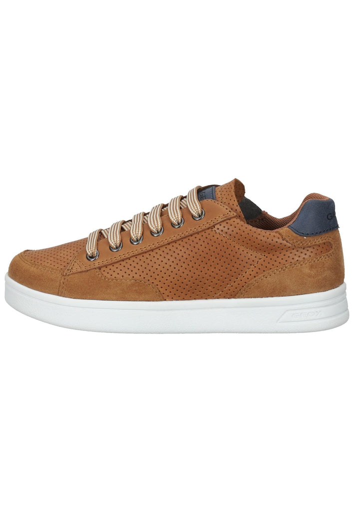 Geox Sneaker Leder Cognac/Navy