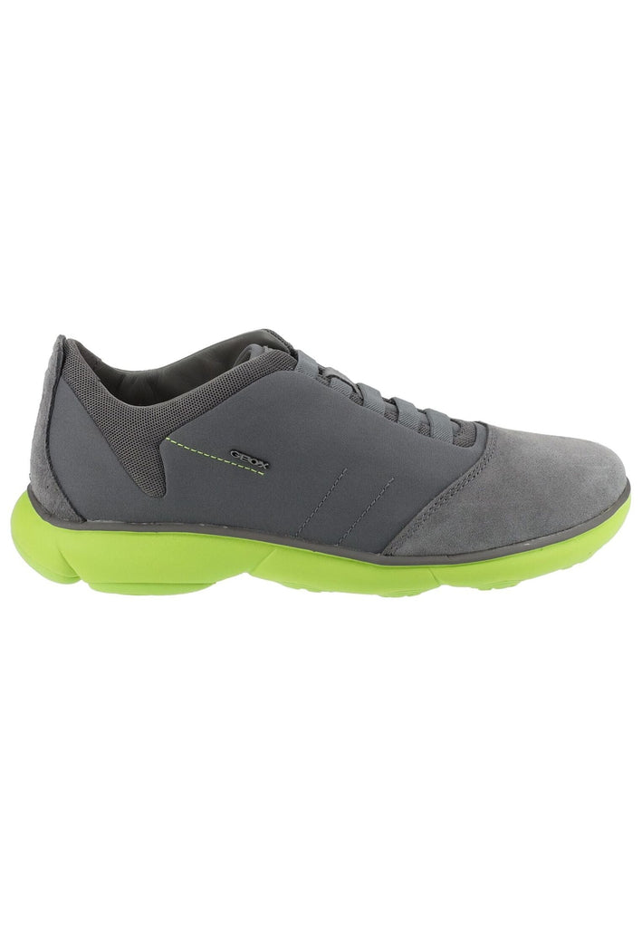 Geox Sneaker Leder/Mesh Grau/Grün