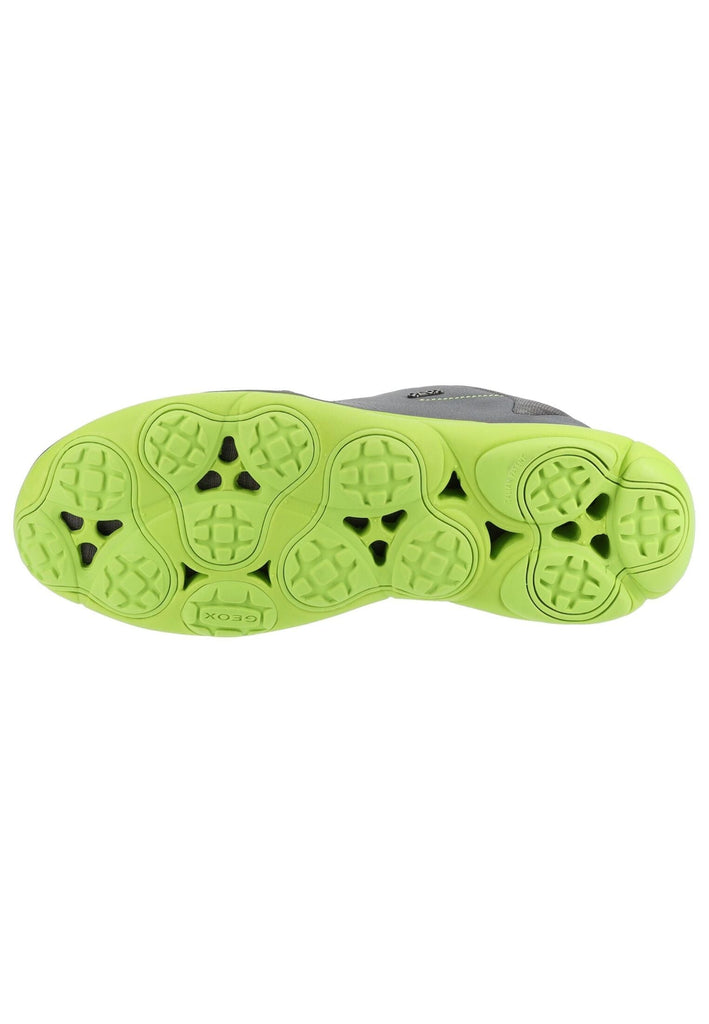 Geox Sneaker Leder/Mesh Grau/Grün