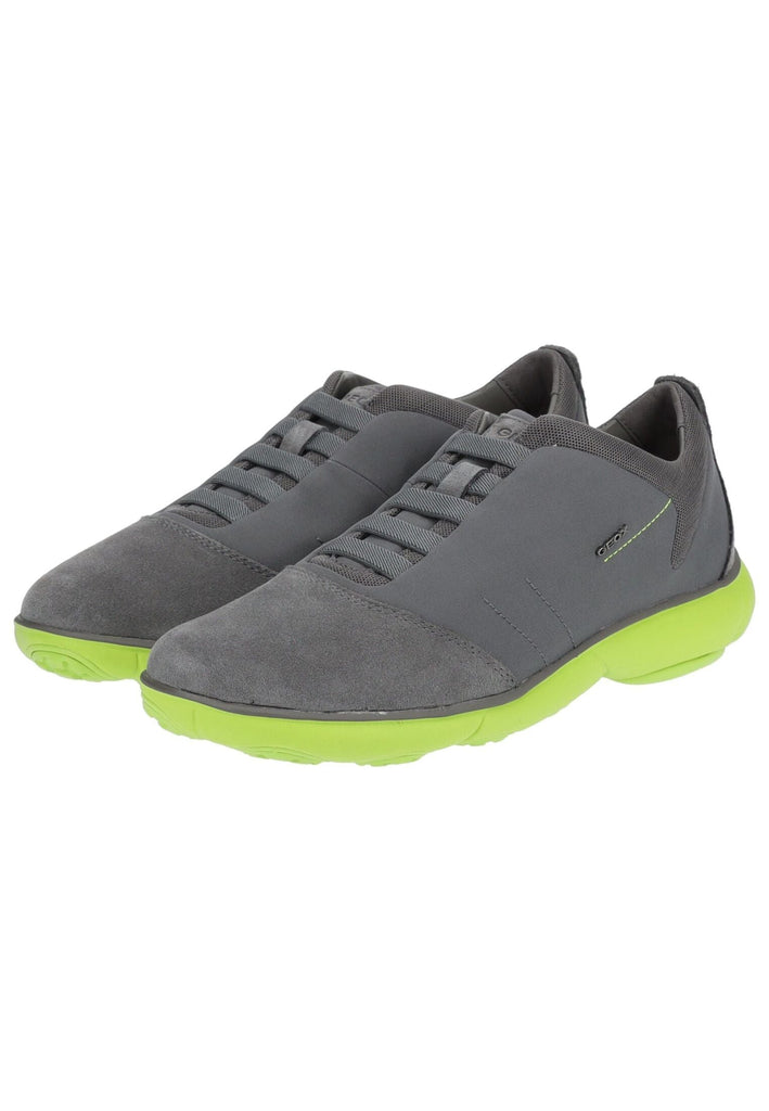Geox Sneaker Leder/Mesh Grau/Grün