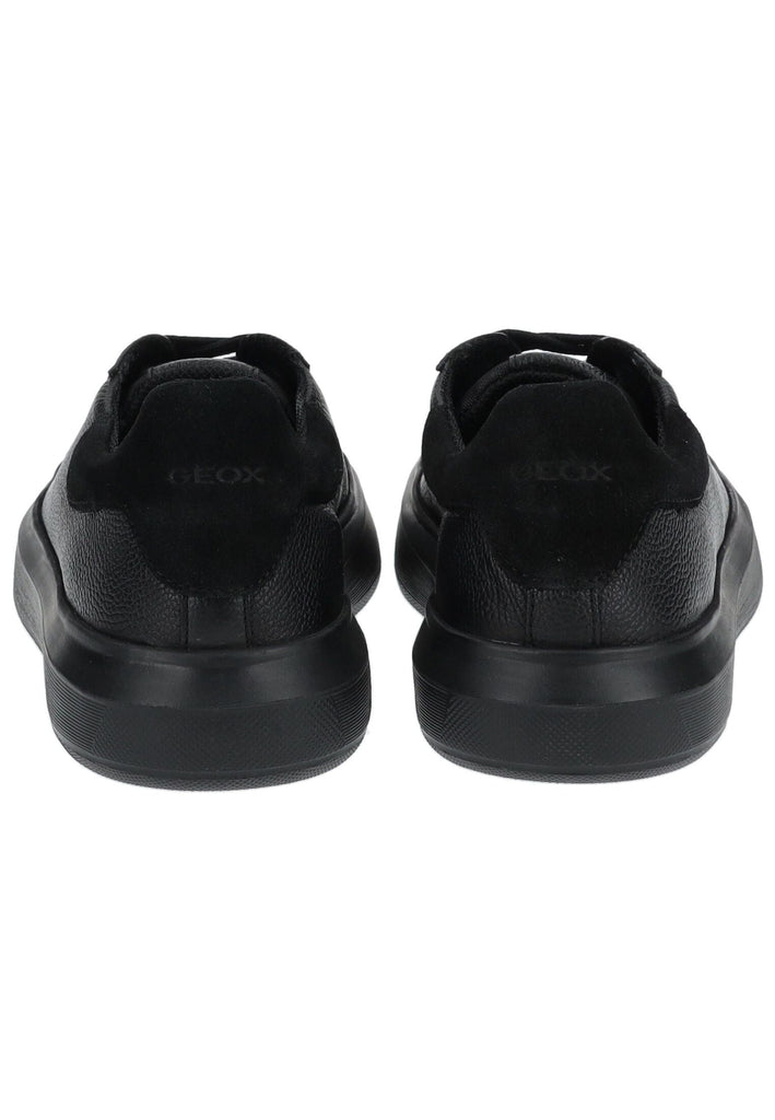 Geox Sneaker Leder/Mesh Schwarz