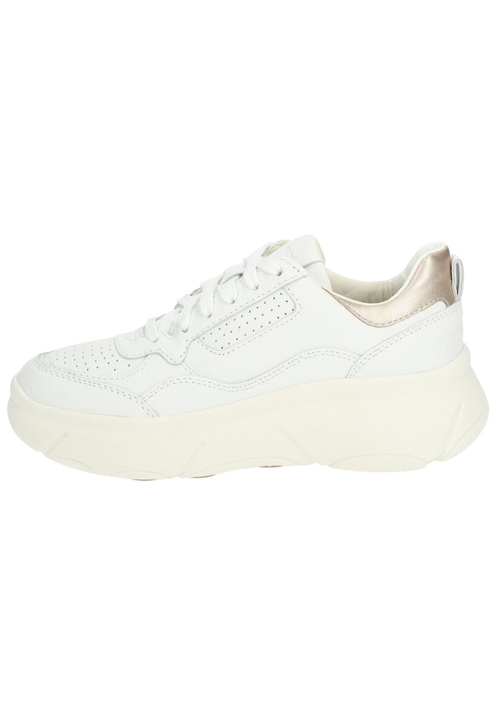 Geox Sneaker Leder/Mesh Weiß