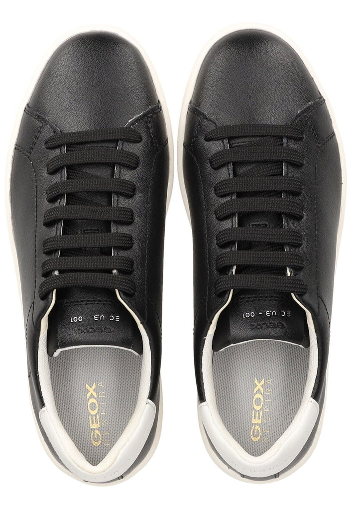 Geox Sneaker Leder Schwarz/Weiß