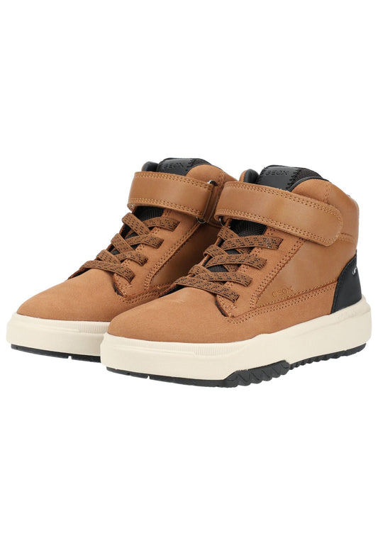 Geox Sneaker Leder/Synthetik Braun