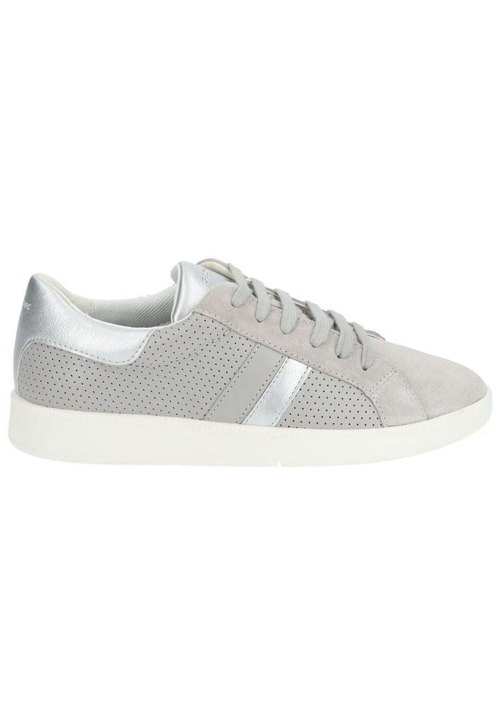 Geox Sneaker Leder/Synthetik Hellgrau