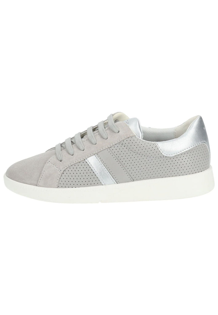 Geox Sneaker Leder/Synthetik Hellgrau
