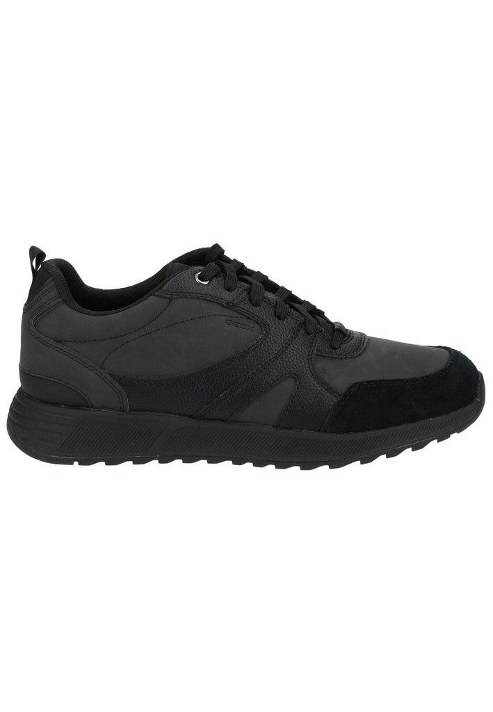 Geox Sneaker Leder/Synthetik Schwarz