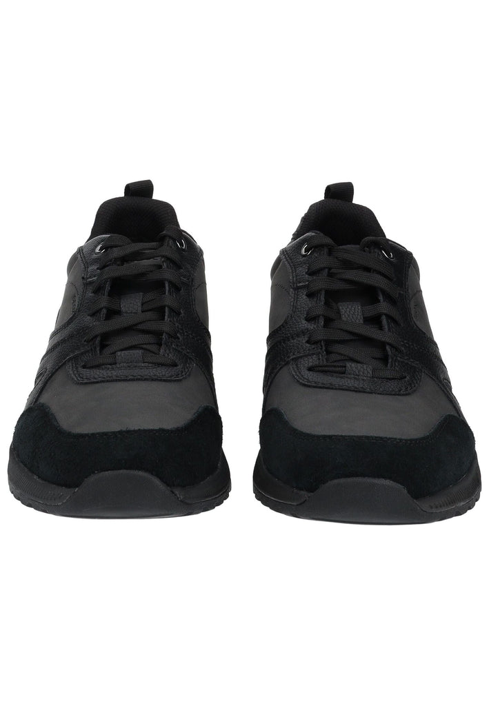 Geox Sneaker Leder/Synthetik Schwarz