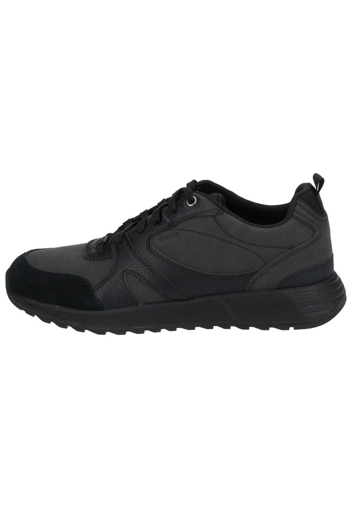 Geox Sneaker Leder/Synthetik Schwarz