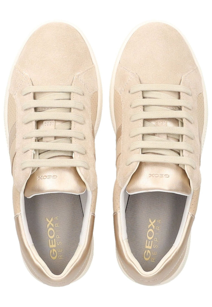 Geox Sneaker Leder/Synthetik Taupe