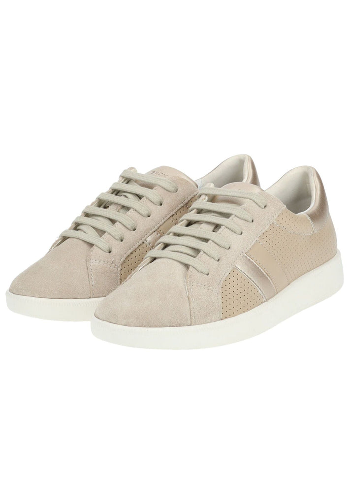 Geox Sneaker Leder/Synthetik Taupe