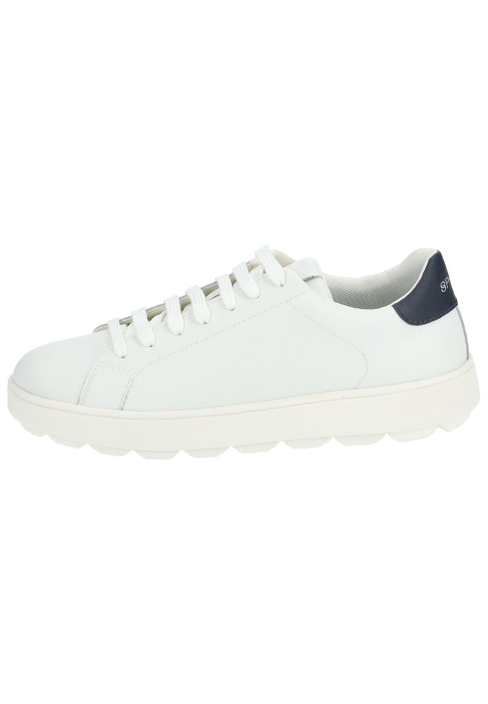 Geox Sneaker Leder/Synthetik Weiß/Navy