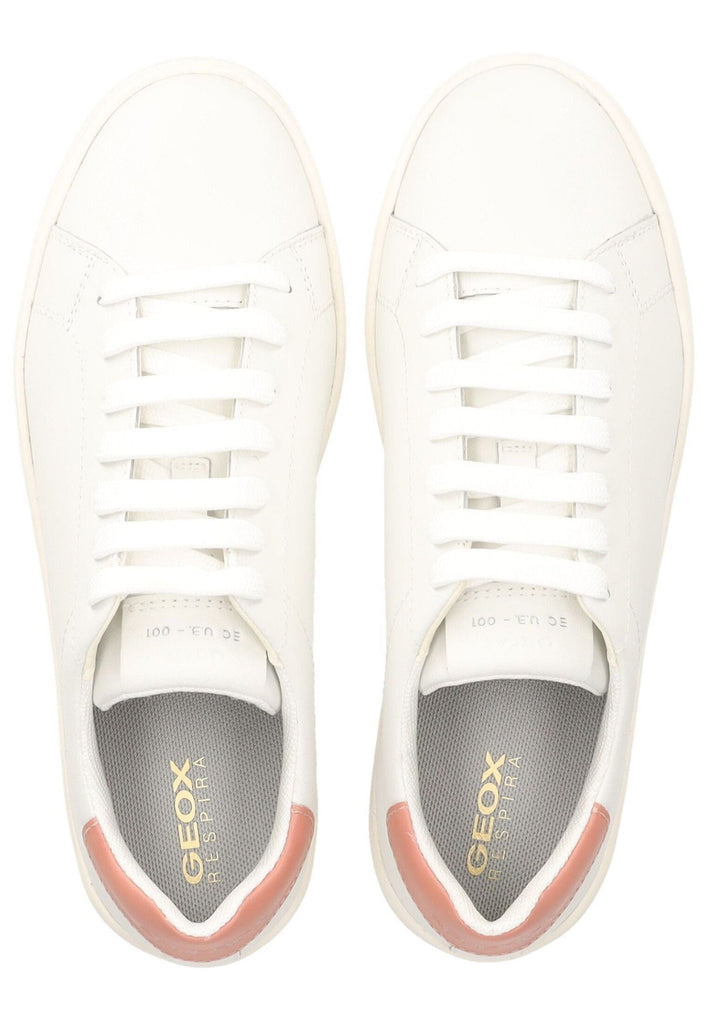 Geox Sneaker Leder/Synthetik Weiß/Rosa