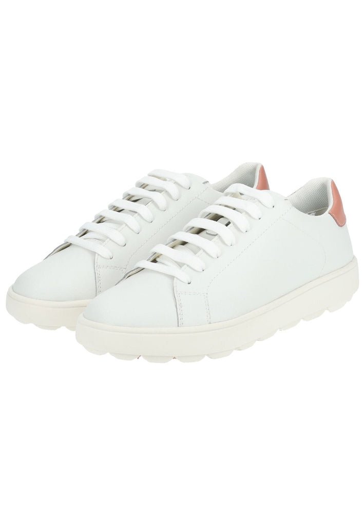 Geox Sneaker Leder/Synthetik Weiß/Rosa