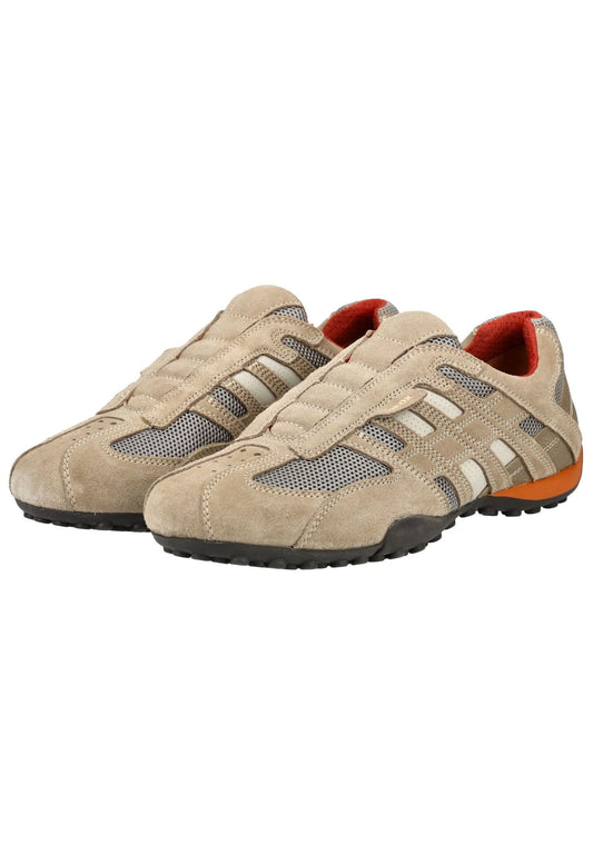 Geox Sneaker Leder/Textil Beige/Orange