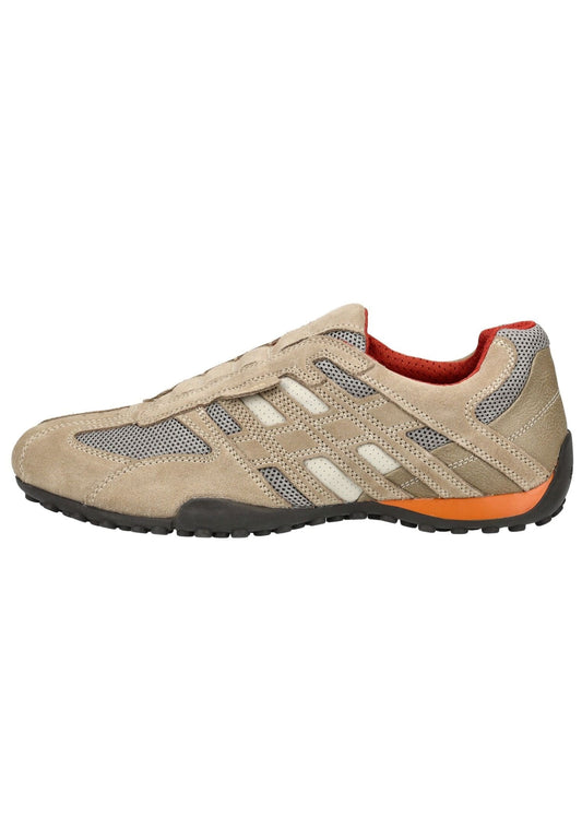 Geox Sneaker Leder/Textil Beige/Orange