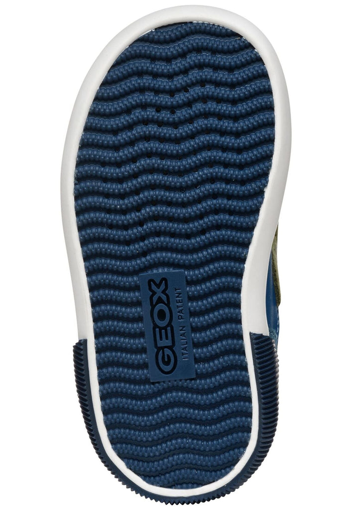Geox Sneaker Leder/Textil Blau/Braun