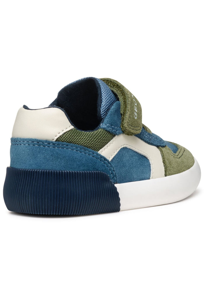 Geox Sneaker Leder/Textil Blau/Braun