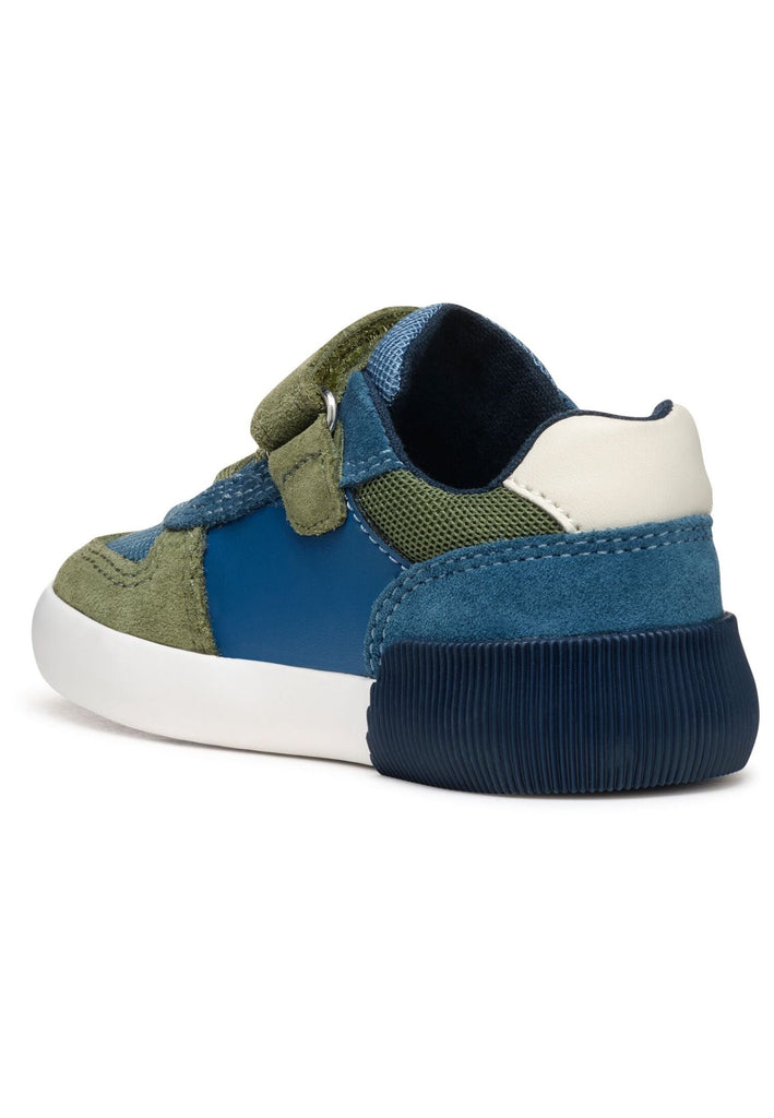 Geox Sneaker Leder/Textil Blau/Braun