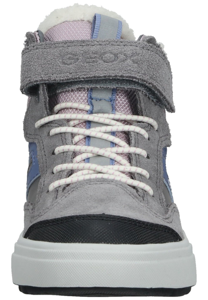 Geox Sneaker Leder/Textil Grau/Pink Warmfutter