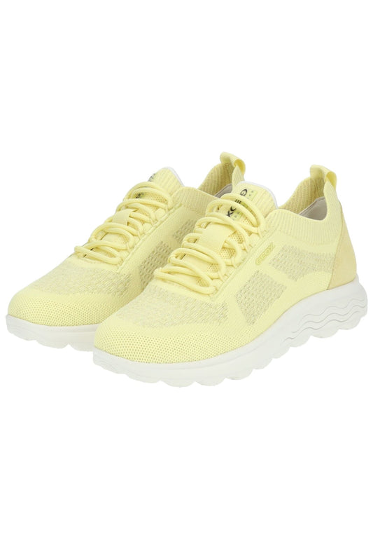 Geox Sneaker Leder/Textil Hellgelb