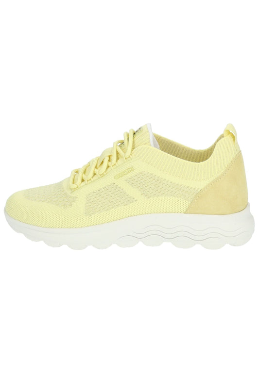 Geox Sneaker Leder/Textil Hellgelb