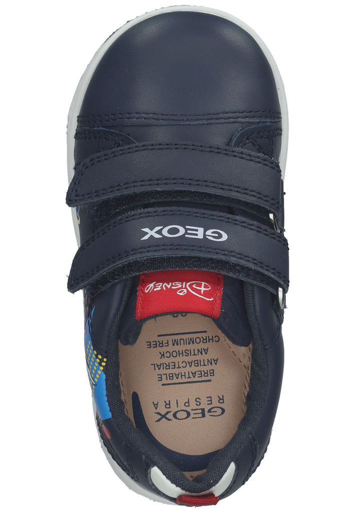 Geox Sneaker Leder/Textil Navy/Weiß