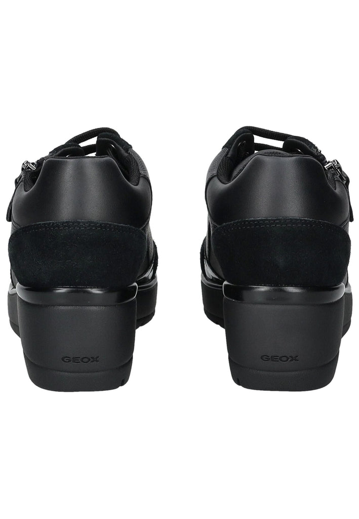 Geox Sneaker Leder/Textil Schwarz