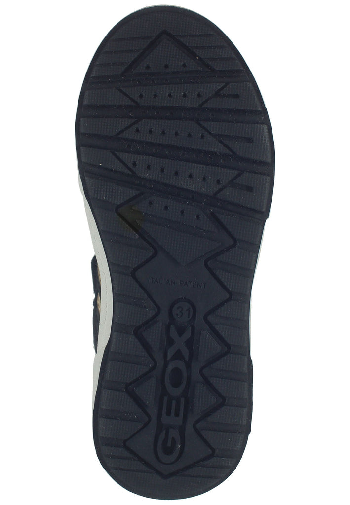 Geox Sneaker Leder/Textil Schwarz/Gold