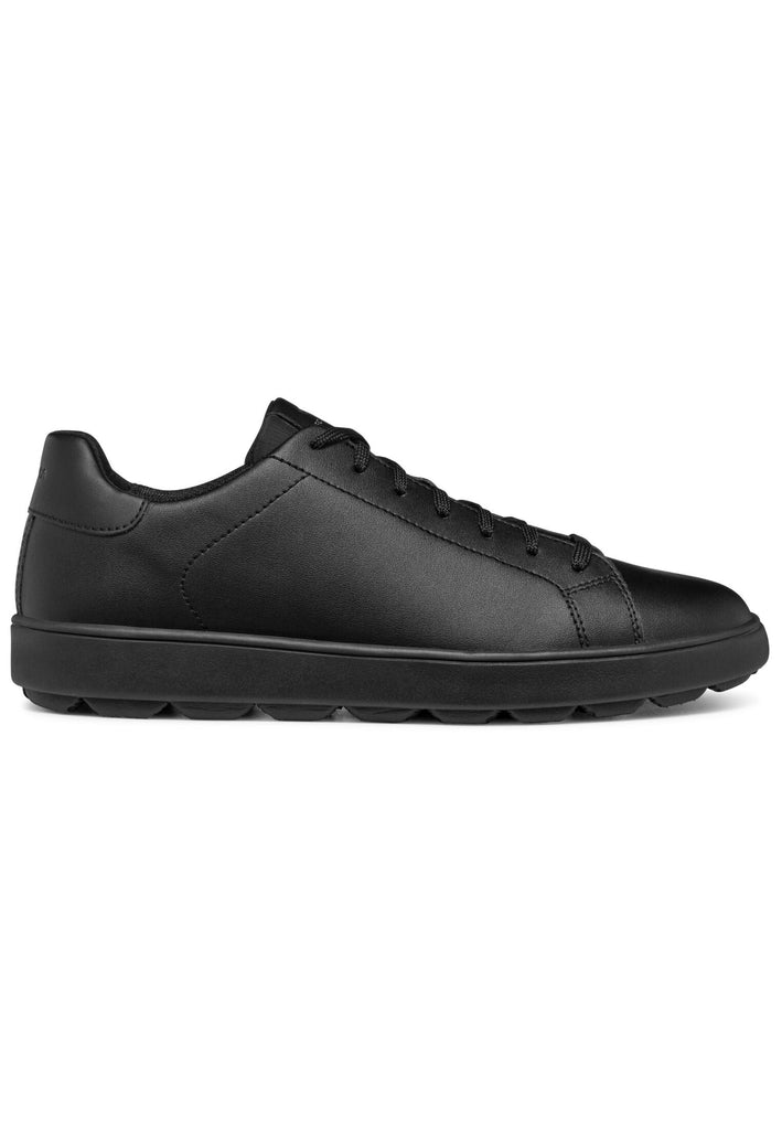 Geox Sneaker Leder/Textil Schwarz/Schwarz