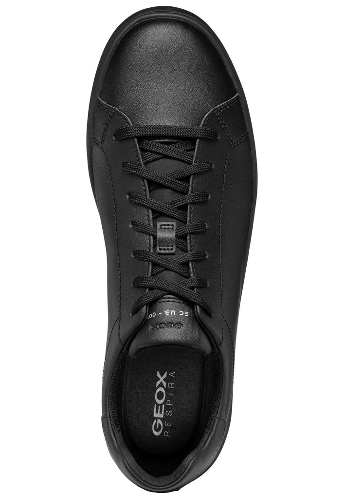 Geox Sneaker Leder/Textil Schwarz/Schwarz