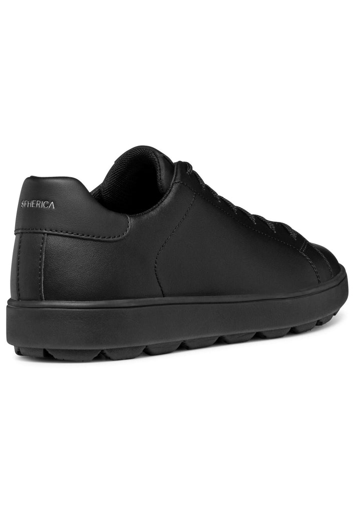 Geox Sneaker Leder/Textil Schwarz/Schwarz