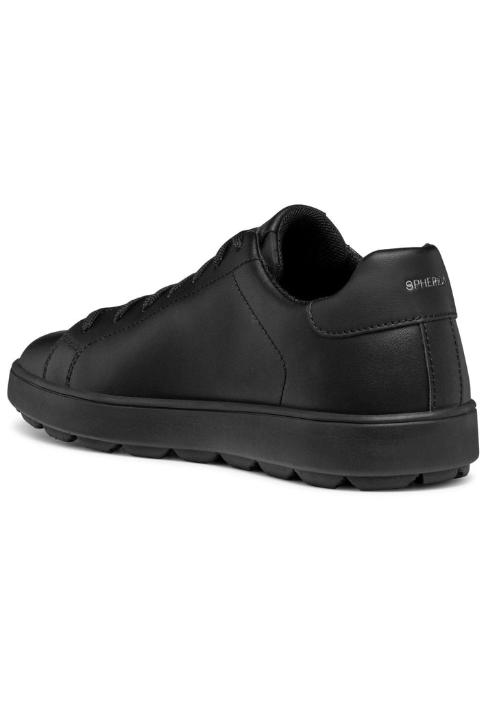 Geox Sneaker Leder/Textil Schwarz/Schwarz
