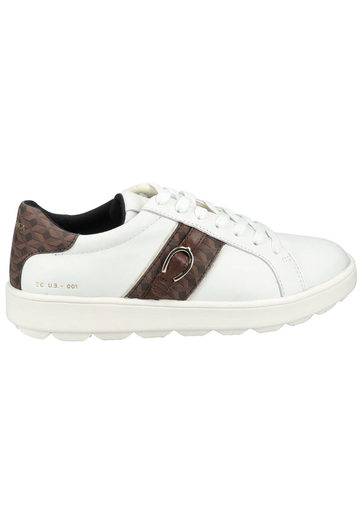 Geox Sneaker Leder/Textil Weiß/Braun