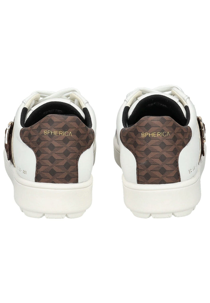 Geox Sneaker Leder/Textil Weiß/Braun