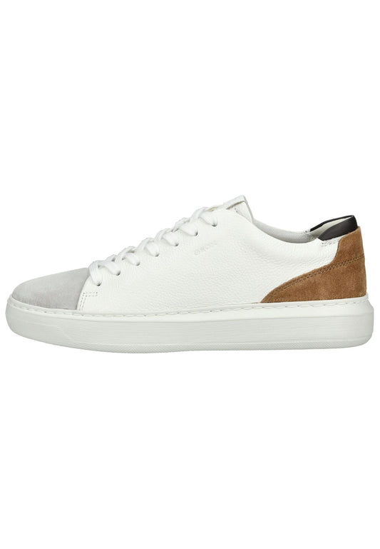Geox Sneaker Leder Weiß/Braun
