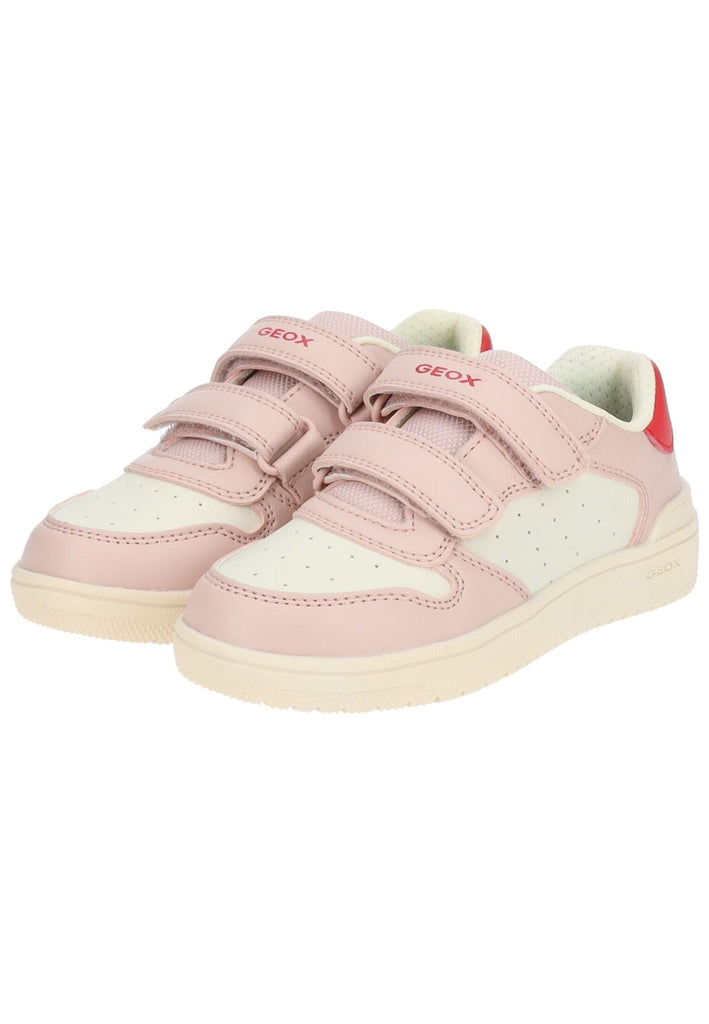Geox Sneaker Lederimitat/Mesh Beige/Rosa